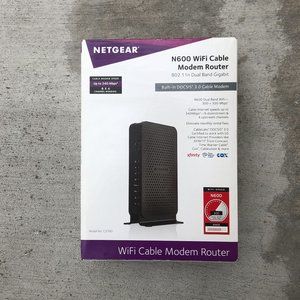 NETGEAR N600 (8x4) WiFi DOCSIS 3.0 Cable Modem Router (C3700)